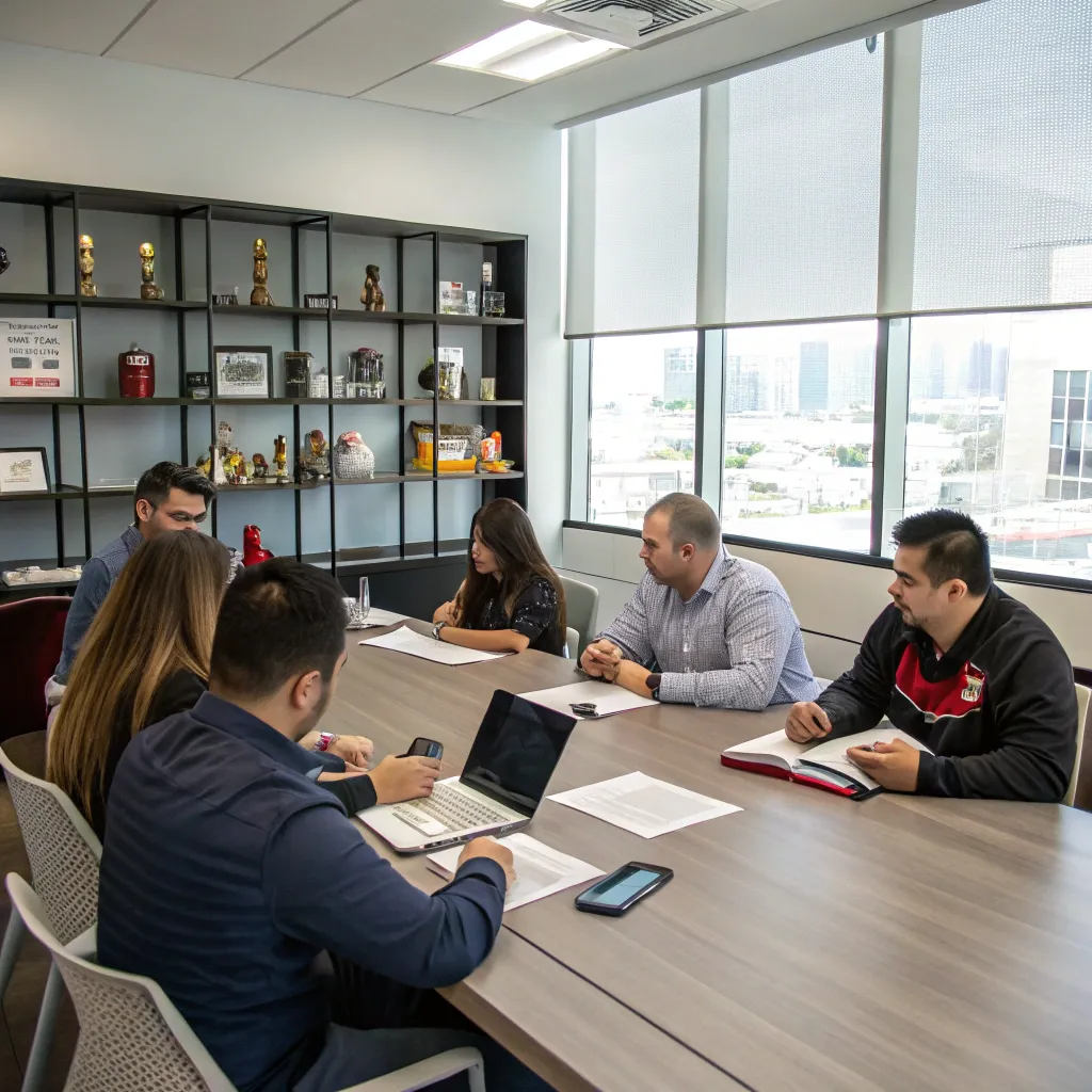 Team meeting at SALEGGDBSHOES